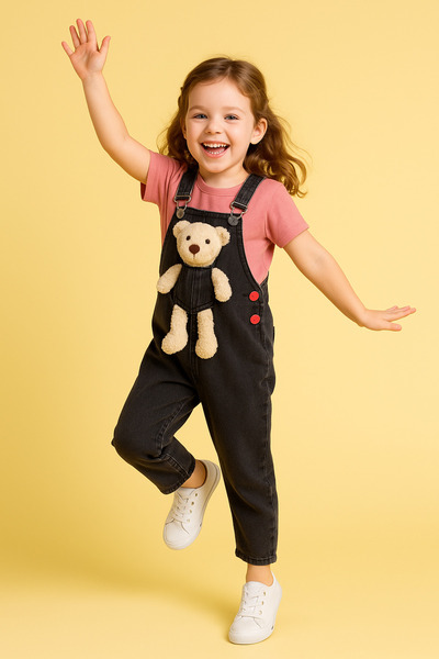 ikizlerim bebe Kız çocuk salopet tulum