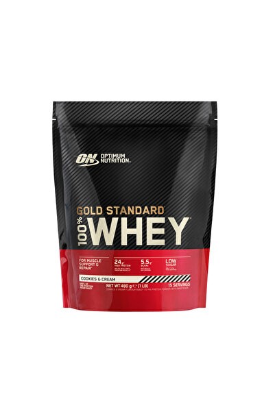 ON Optimum Nutrition Proteine ​​din zer ON 100% Whey, standardul de aur, proteină din zer Optimum Nutrition Cookies & Cream 480g