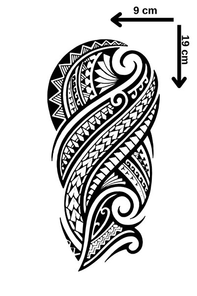 Barly Geçici Tribal Figürlü Dövme Tattoo