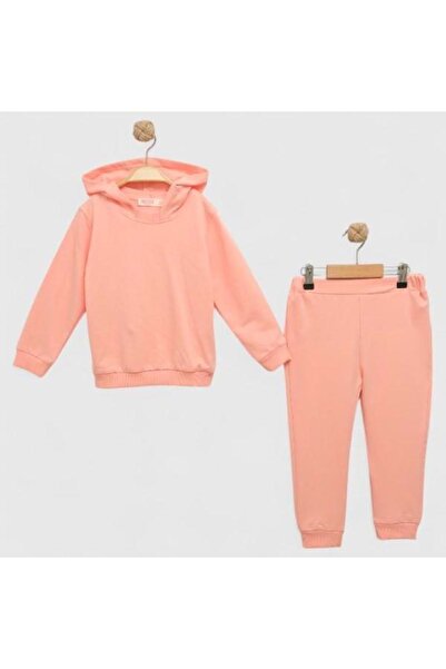 Necix's بغطاء رأس ألوان طقم أساسي مكون من قطعتين سلمون