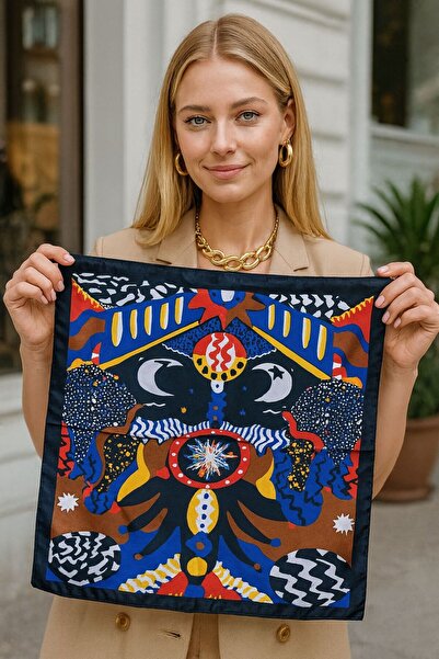 BALIENTE Flr20 Patterned Women's Scarf 50X50 cm