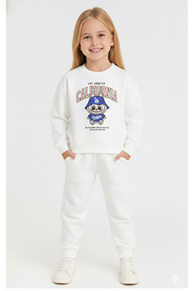 LİTTLE TORTOİSE Комплект от суитчър и панталони с принт за момичета