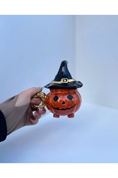No8 Seramik Stüdyo Fun Pumpkin Ceramic Mug
