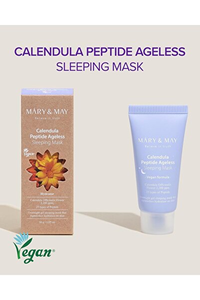 Mary & May Mary&May Vegan Calendula Peptide Sleeping Mask 30g – Soothing & Firming Care