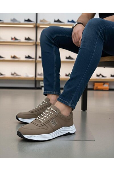 Taşpınar Ayakkabı Taşpınar Baykara 100% Nubuck Genuine Leather Men's Casual Comfortable Large Size Sports Shoes 40-47