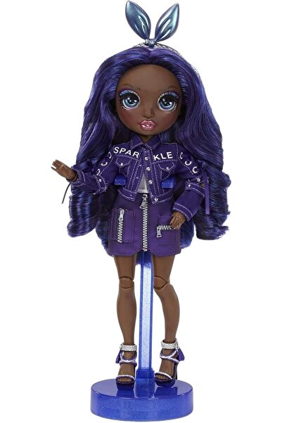 Rainbow High Papusa Krystal Bailey - Indigo Rainbow High, 28 cm, cu 8 accesor...