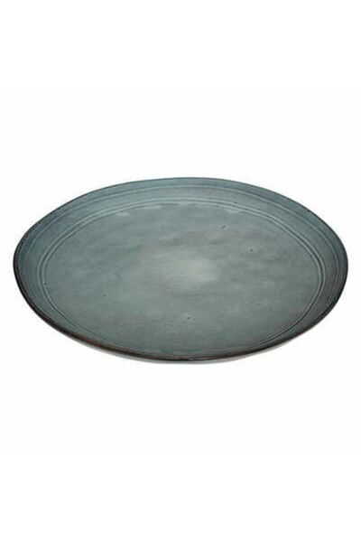 Other STONEWARE PLATE 22 cm FLOWER stylish blue