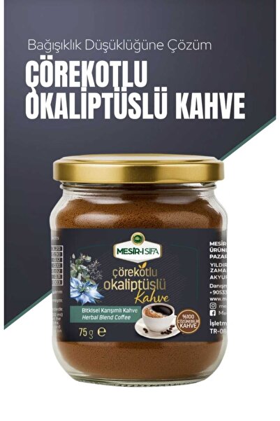 Mesirşifa cafea solubila cu extract din eucaliptus si cimen negru 75g pentru ...