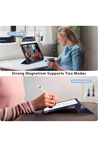 HYX iPad Case for 11th (11") & 10th (10.9") Gen Slim Hard Back Cover with Auto Wake/Sleep - Dark Blue