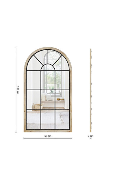 Other Zoe MIRROR imitating an antique window, FIR WOOD
