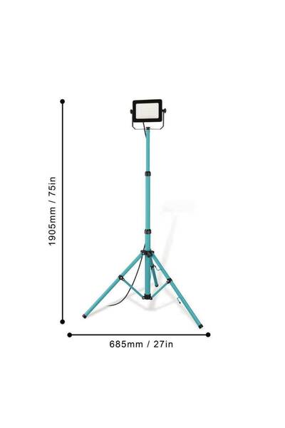 Eglo 900538 "AVELAR" 52W Alüminyum, Plastik Turkuaz Ayaklı Dış Mekan Bahçe Aydınlatma Projektör Ip65
