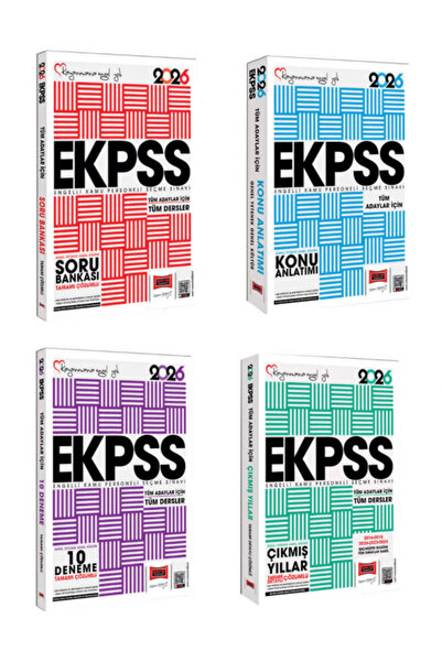 Yargı Yayınları 2026 Tüm Adaylar EKPSS GK-GY Tüm Dersler Konu-Soru-Deneme-Çık...