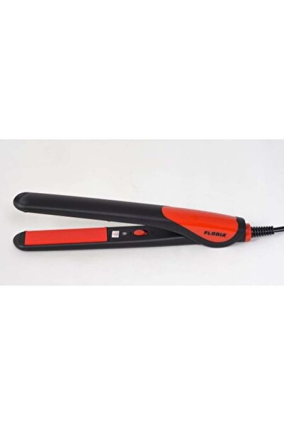 Floria ZLN-8991 Hair Straightener, Red/Black, 25W, Ceramic Coating