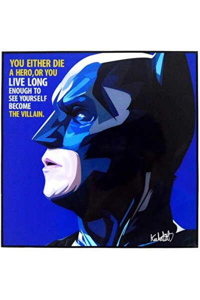 Generic BPA® Pop Art Superhero Quotes [Batman - The Dark Knight] Framed Acryl...