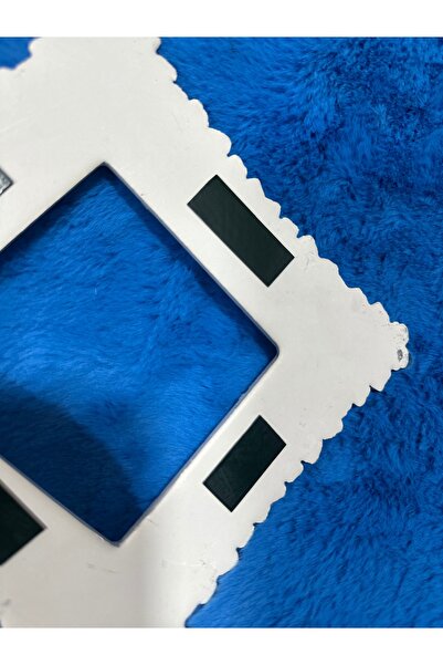 Marrone Silver Detailed Concrete Socket Frame with Double-Sided Tape