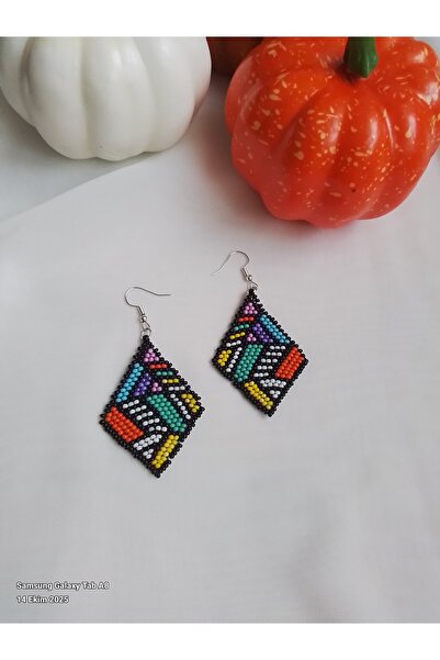 İPAR AKSESUAR Handmade Earrings with Sand Beads
