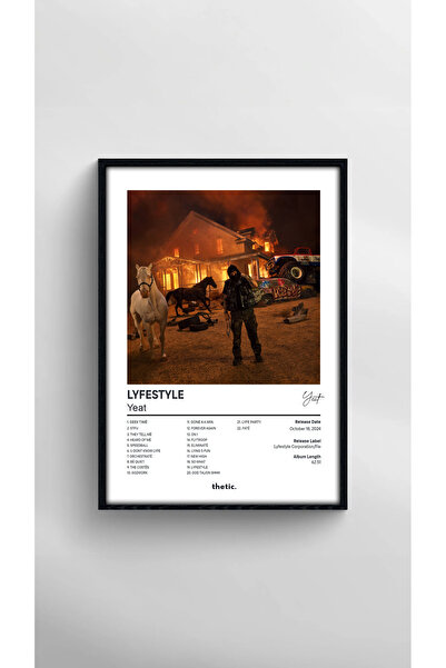Thetic Yeat - LYFESTYLE Albüm Koleksiyonu PREMIUM Spotify Poster!