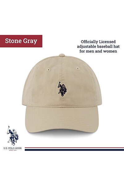 U.S. Polo Assn. Small Polo Pony Logo Baseball Hat, 100% Cotton, Adjustable Cap