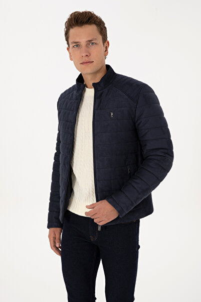U.S. Polo Assn. Men's Navy Blue Leather Jacket 50317296-200