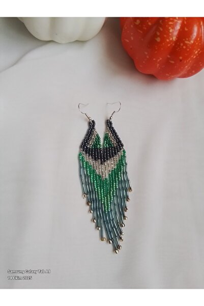 İPAR AKSESUAR Handmade Earrings with Sand Beads