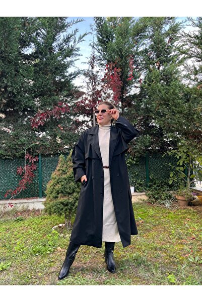 MJORA Oversized Lined Oversized Trench Coat