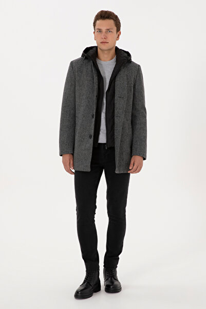 U.S. Polo Assn. Men's Gray Cashmere Coat 50310341-Vr024