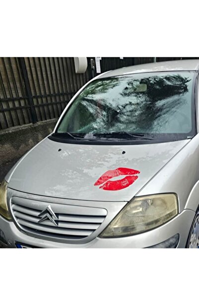 Oracal Decorative Car Tuning Sticker for Girls — 'Lips' Model, Red, 30 cm