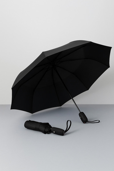 Genel Markalar Katlanabilir Otomatik Unisex Siyah Şemsiye, Şık ve Pratik Kull...