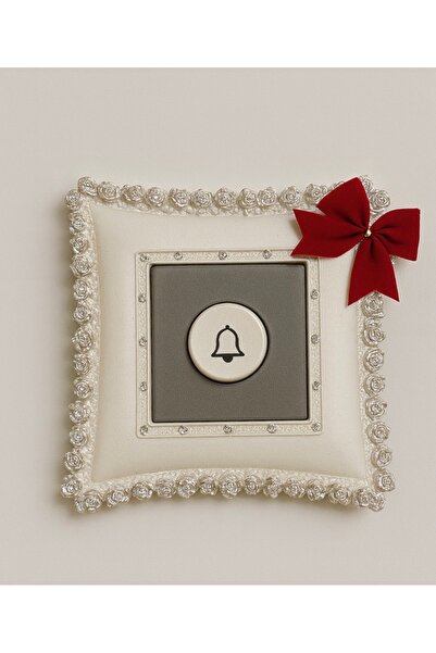 Marrone Silver Detailed Concrete Socket Frame with Double-Sided Tape