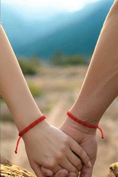 henahera accessory 2'li Çift Bilekliği Sonsuz Aşk Sembolü Makrome Örme Bileklik