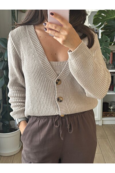 Store KADIN BEJ TRİKO HIRKA BÜSTİYER 2'Lİ TAKIM