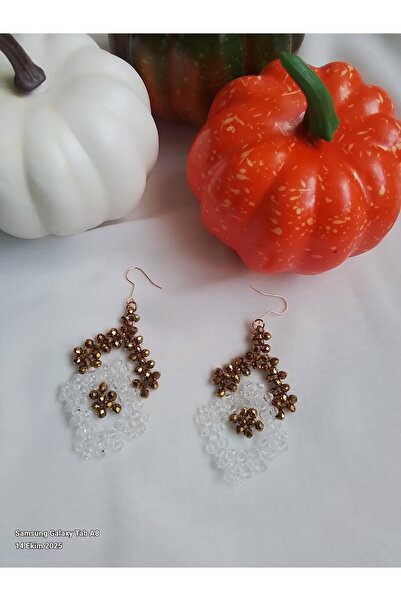 İPAR AKSESUAR Handmade Earrings with Sand Beads