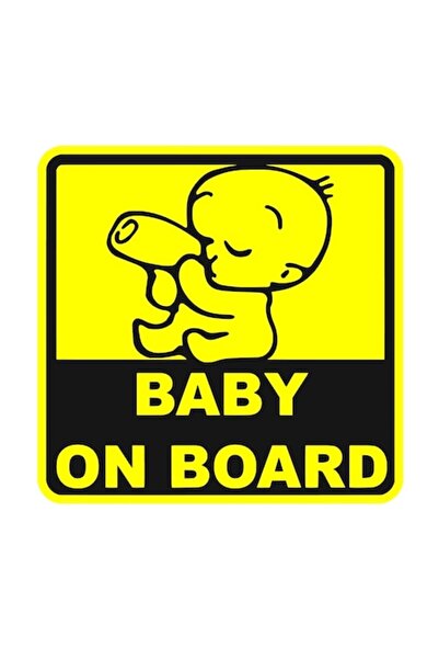 Oracal Autocolant decorativ pentru tuning auto/motocicletă — „Baby on Board” cu biberon