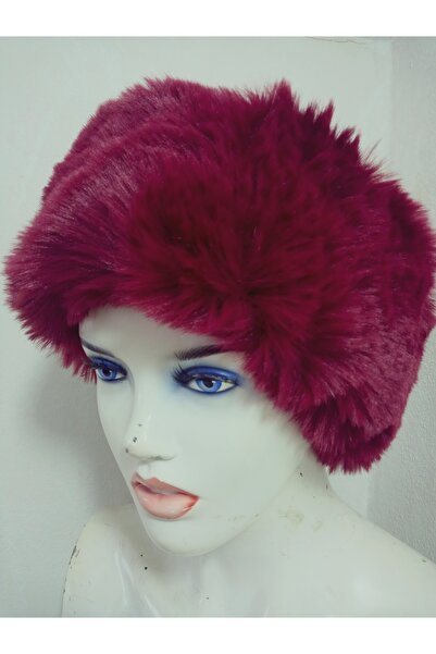 hoaryage Plush Fur Headband, Bandana, Neck Collar, Warm Earmuffs, Adjustable Elastic En 12 cm