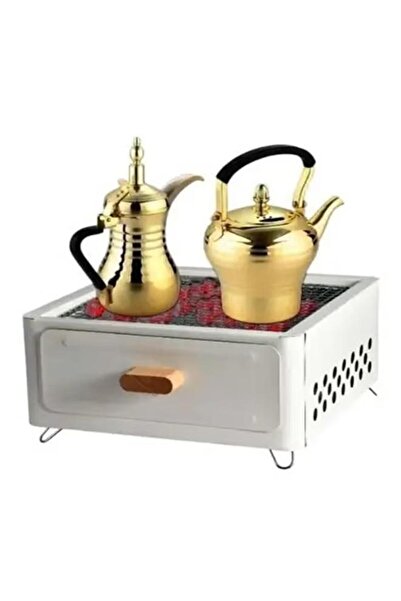 Generic charcoal camp stove for grilling and making coffee/tea - outdoor camping