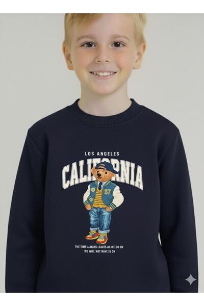 LİTTLE TORTOİSE Boys' Winter Sweatshirt Tracksuit Set