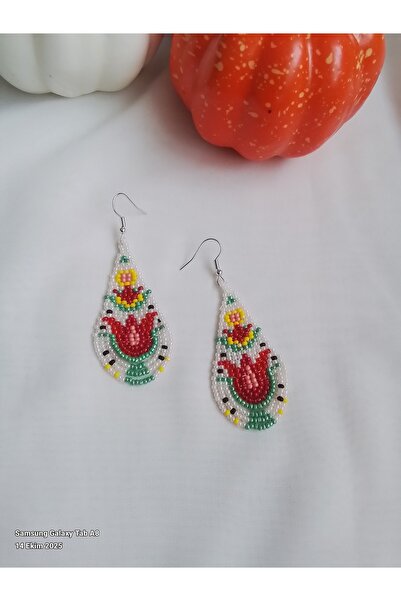 İPAR AKSESUAR Handmade Earrings with Sand Beads