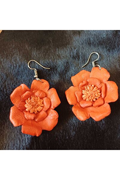 DENİZA BİJUTERİ Natürel Deriden Küpe