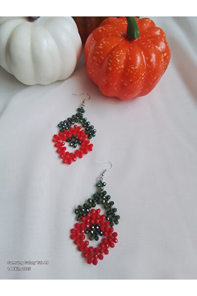 İPAR AKSESUAR Handmade Earrings with Sand Beads