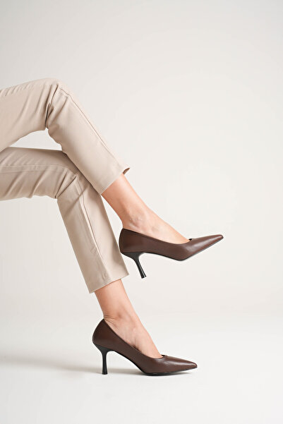 by selvi Lukka Shoes Дамски обувки Adal Bitter Coffee от естествена кожа отвъ...