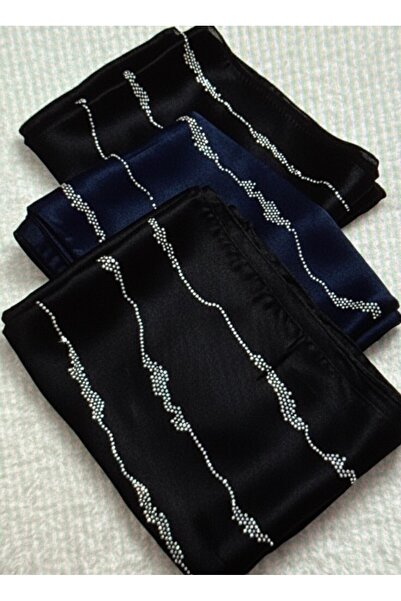 Degs Scarf Su Yolu Taş Desenli Kumaş Kadın Şal