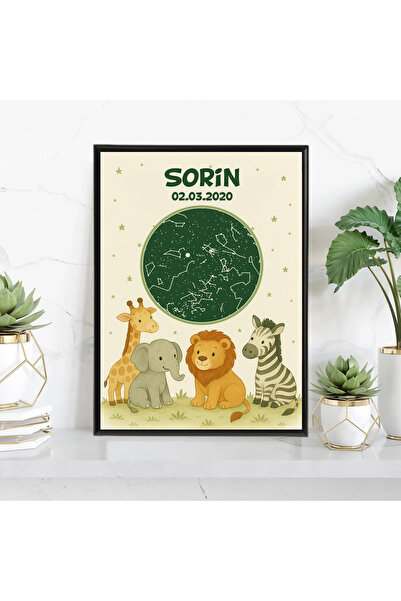 Legendary Gifts Tablou personalizat cu harta stelelor