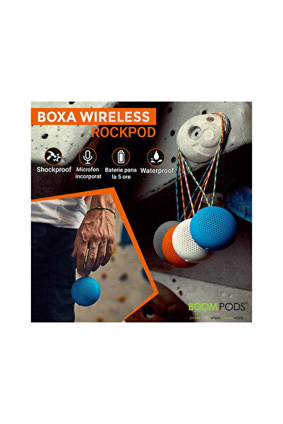 Boompods Rokpod Gray Portable Speaker (waterproof, shockproof, wireless)