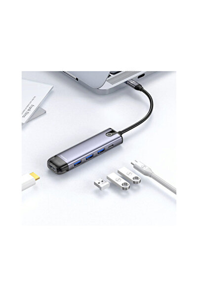 Mcdodo Multihub Type-C 5 in 1 Grey