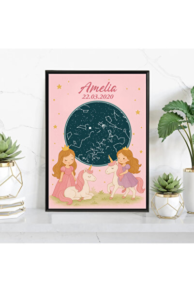 Legendary Gifts Tablou personalizat cu harta stelelor