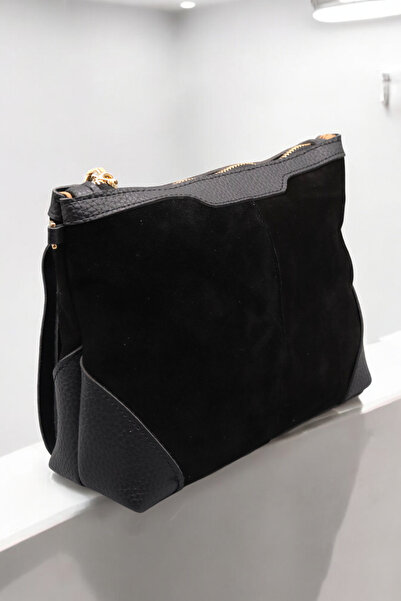 HFKY Women's Suede Bag. Portfolio Bag. Messenger Bag.