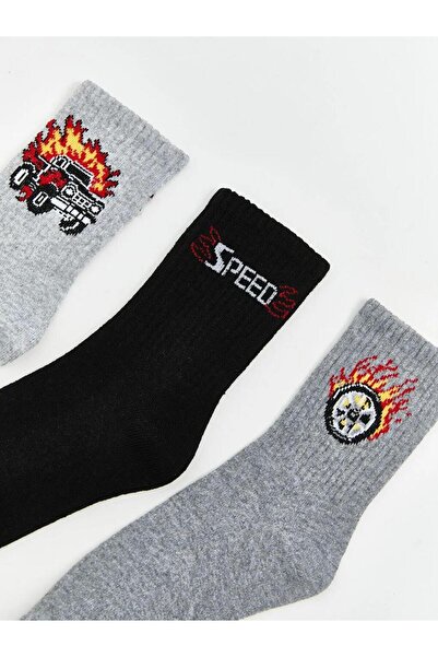 LC Waikiki Patterned Boys' Socks 3-Piece (W5)