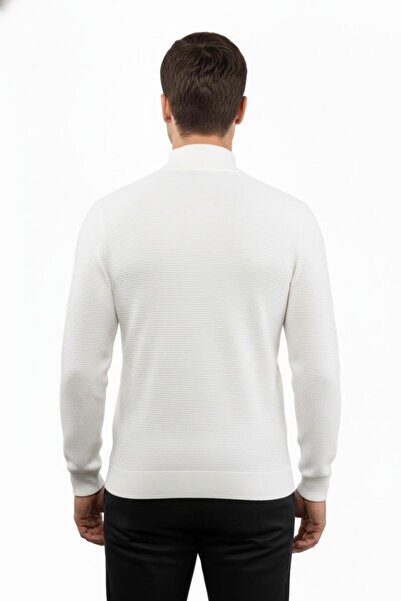 Çizgi Triko Men's Half Fisherman Sweater Knitwear Classic Fit 5240B Bgl-St04856