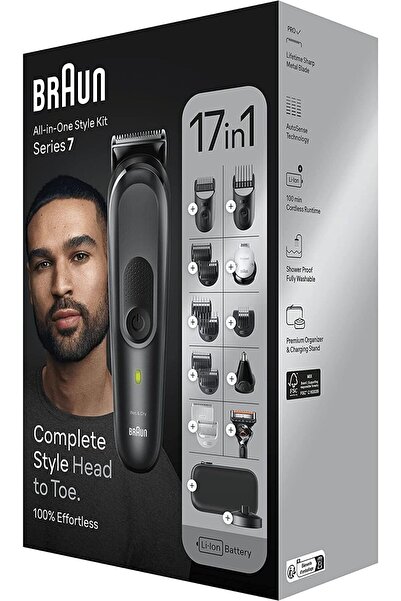 B-Braun مجموعة ماكينة تشذيب الشعر MGK7491 Series 7 الكل في واحد 17 في 1 للحية...