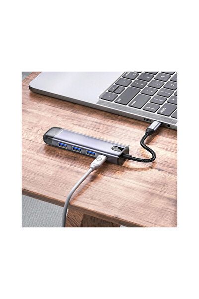Mcdodo Multihub Type-C 5 in 1 Grey